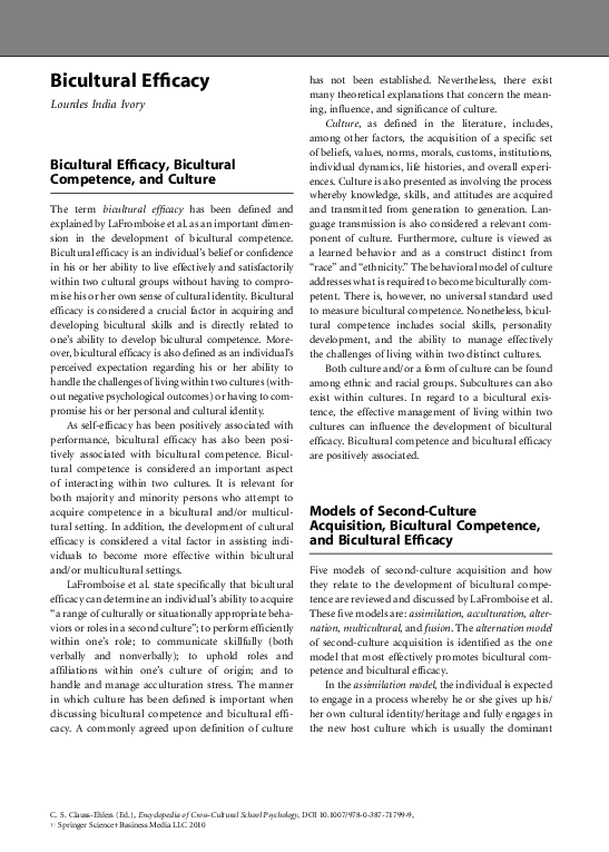(PDF) Biculturalism