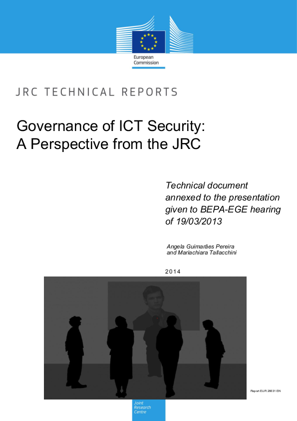 (PDF) Governance of ICT Security: A Perspective from the JRC