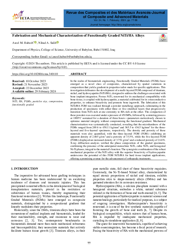 (PDF) Fabrication and Mechanical Characterization of Functionally ...