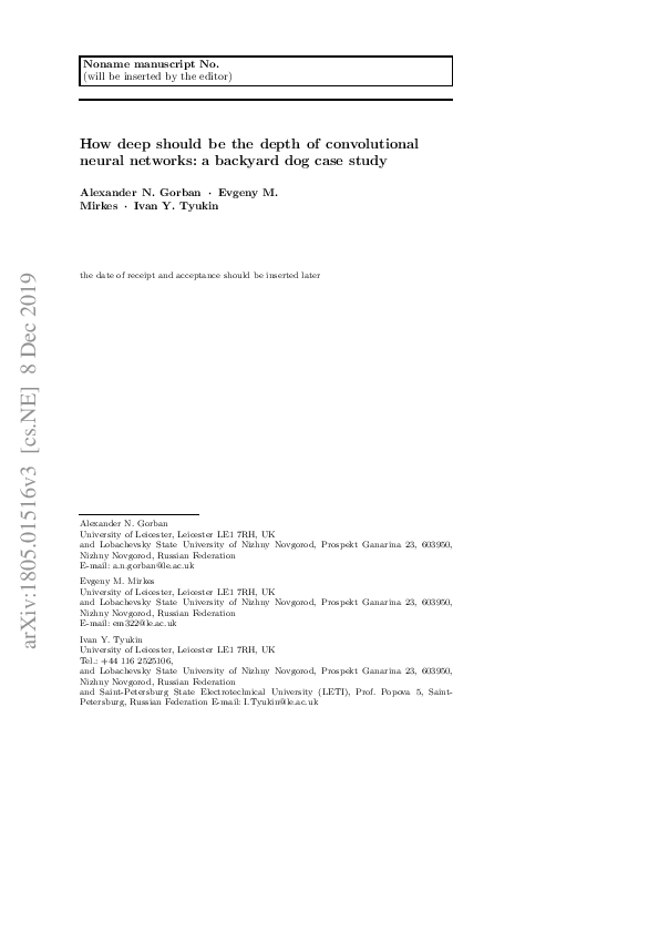 (PDF) How deep should be the depth of convolutional neural networks: a ...