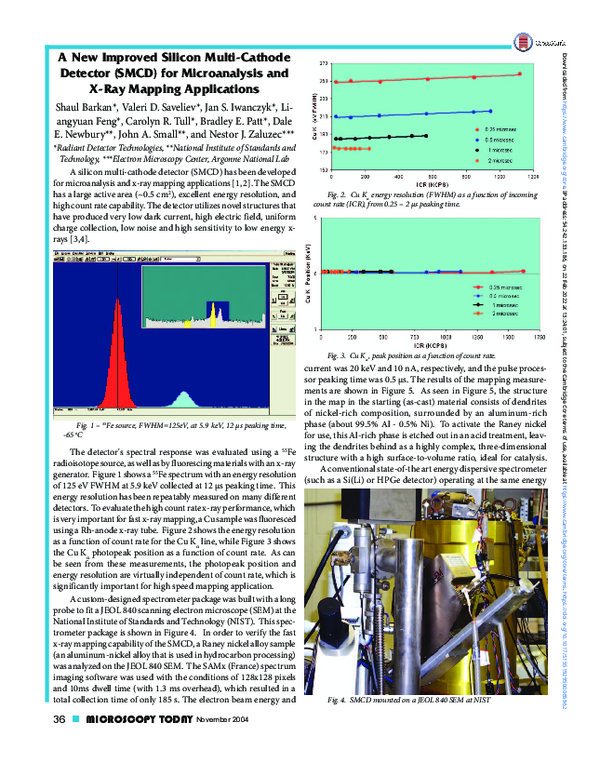 (PDF) A New Improved Silicon Multi-Cathode Detector (SMCD) for ...