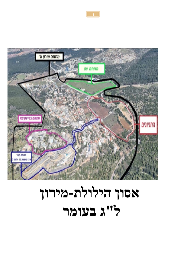 (PDF) The Meron Disaster (Hebrew) 30/04/2021 אסון מירון (עברית)