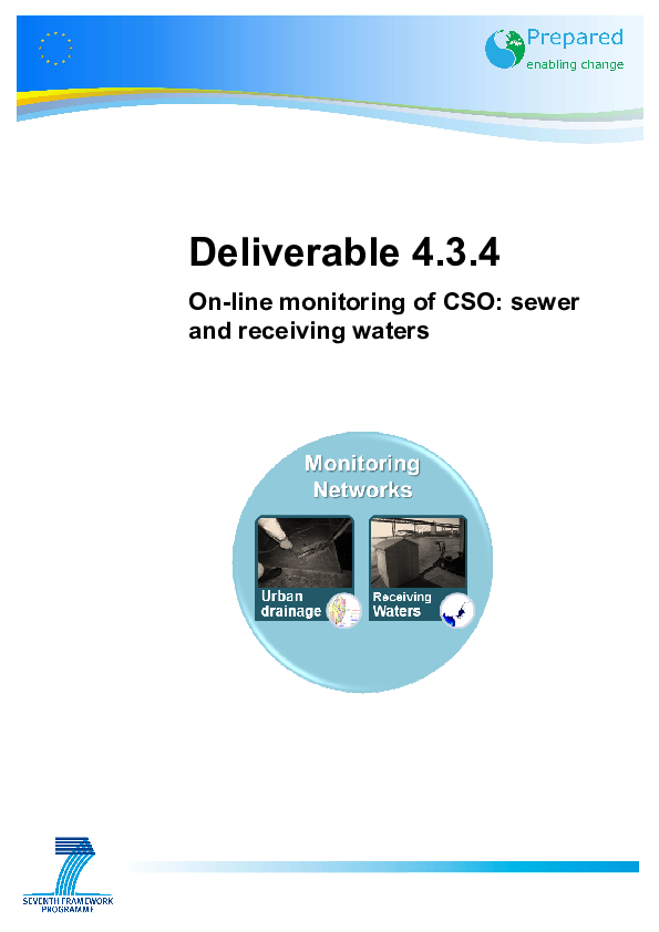 (PDF) Prepared Project: Deliverable 4.3.4 On-line monitoring of CSO ...