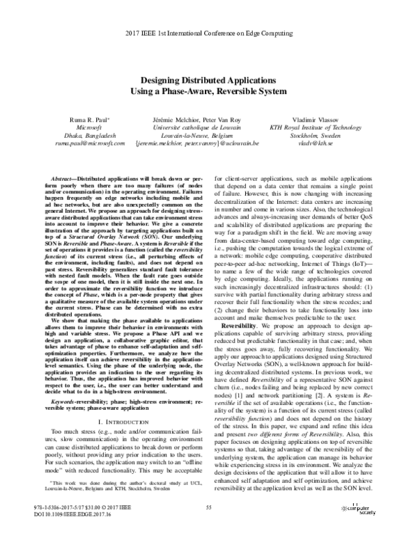 (PDF) Designing Distributed Applications Using a Phase-Aware ...
