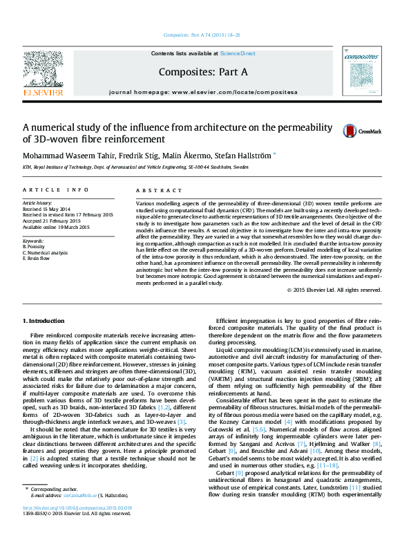 (PDF) A numerical study of the influence from architecture on the ...
