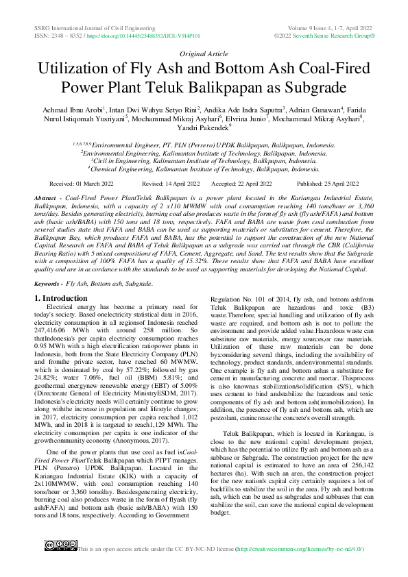 (PDF) Utilization of Fly Ash and Bottom Ash Coal-Fired Power Plant ...