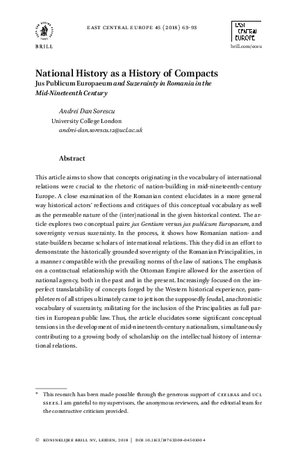 (PDF) National History as a History of Compacts