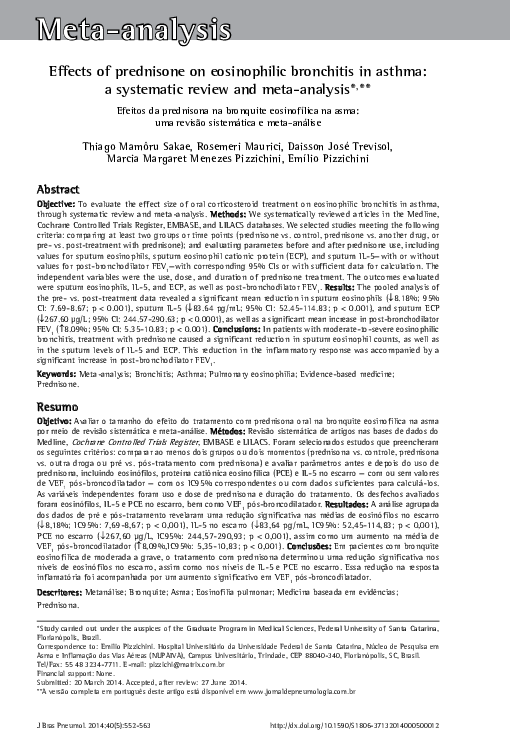 (PDF) Effects of prednisone on eosinophilic bronchitis in asthma: a ...