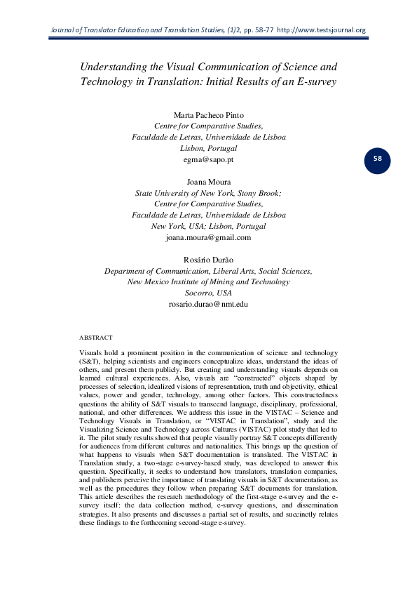 (PDF) Understanding the Visual Communication of Science and Technology ...