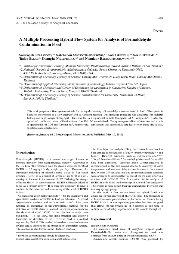 (PDF) A Multiple Processing Hybrid Flow System for Analysis of ...