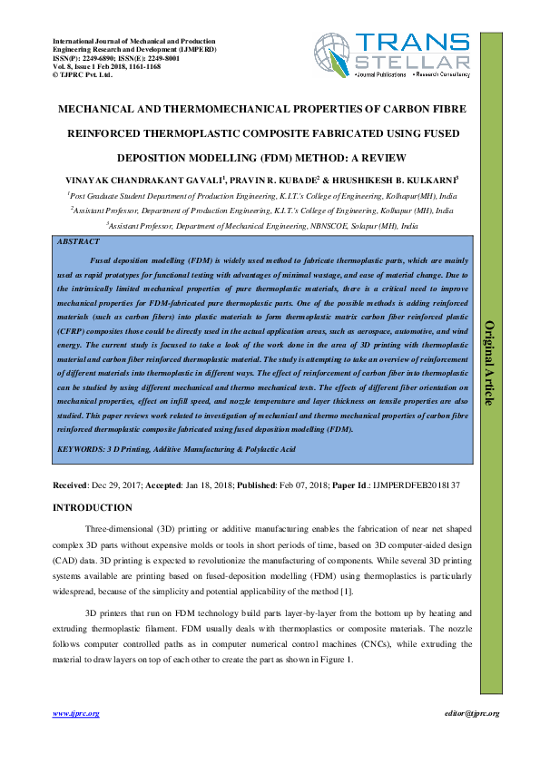 (PDF) Mechanical and Thermomechanical Properties of Carbon Fibre ...