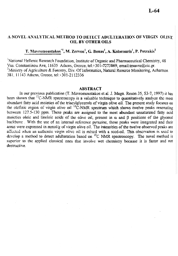 (PDF) A novel analytical method to detect adulteration of virgin olive ...