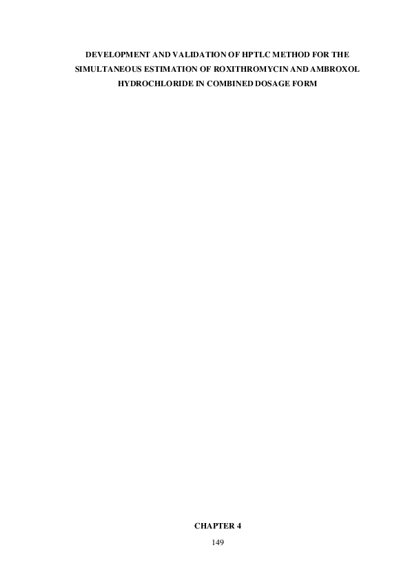 (PDF) Development and validation of hptlc method for the simultaneous ...