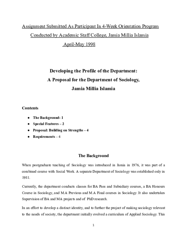 (PDF) Assignment Submitted As Participant In 4-Week Orientation Program ...