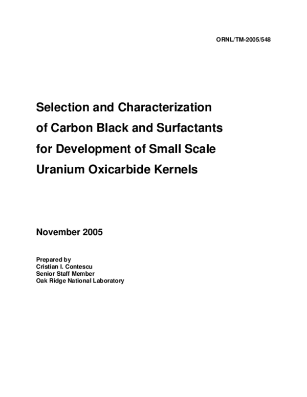 (PDF) Selection and Characterization of Carbon Black and Surfactants ...