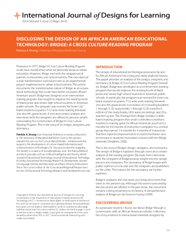 (PDF) Disclosing the Design of an African American Educational ...
