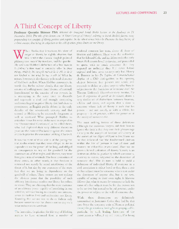 (PDF) A Third Concept of Liberty