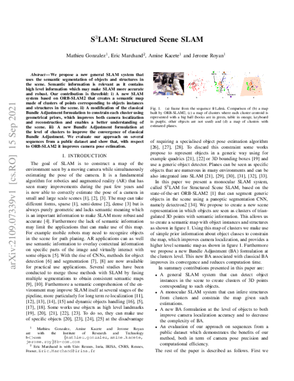 (PDF) S3LAM: Structured Scene SLAM