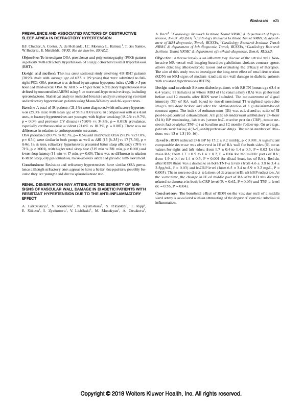(PDF) Prevalence and associated factors of obstructive sleep apnea in ...