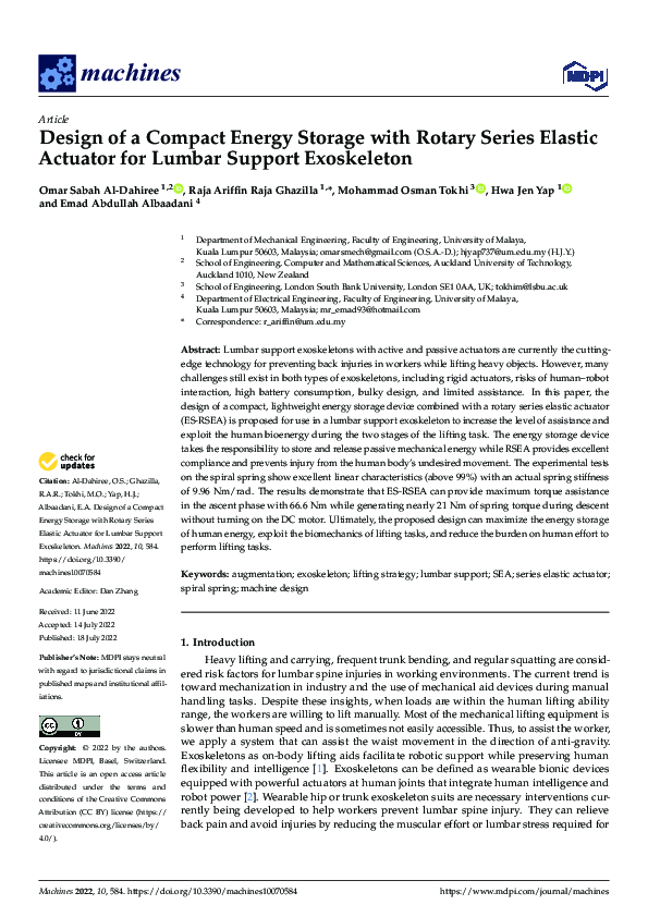 (PDF) Design of a Compact Energy Storage with Rotary Series Elastic ...