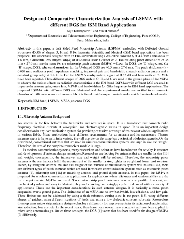 (PDF) Design and Comparative Characterization Analysis of LSFMA with ...