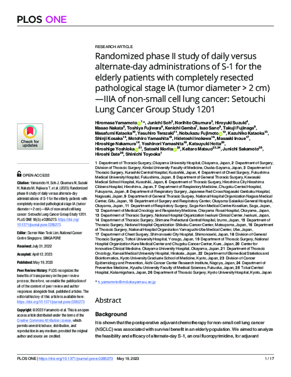 (PDF) Randomized phase II study of daily versus alternate-day ...
