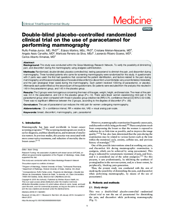 (PDF) Double-blind placebo-controlled randomized clinical trial on the ...