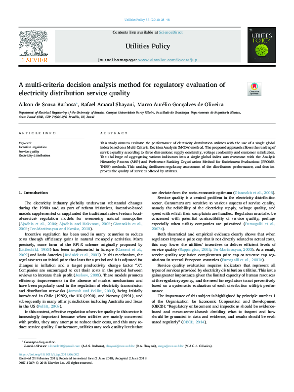 (PDF) A multi-criteria decision analysis method for regulatory ...