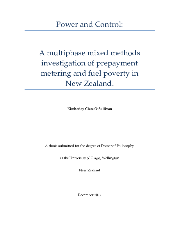 (PDF) Power and Control: A multiphase mixed methods investigation of ...
