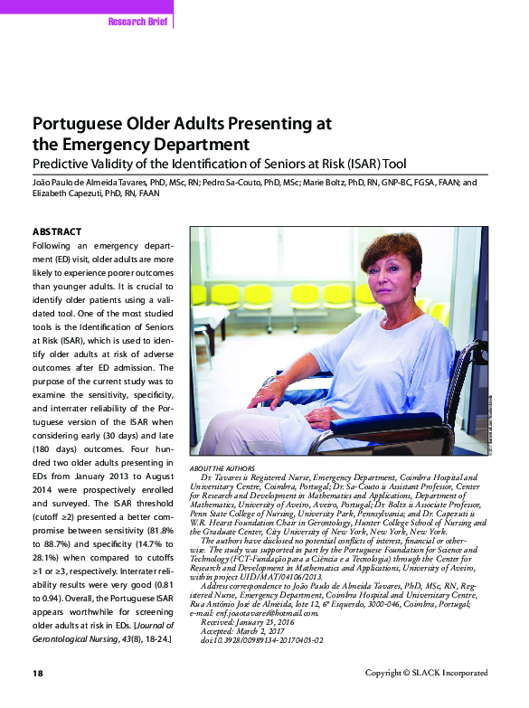 (PDF) Portuguese Older Adults Presenting at the Emergency Department ...