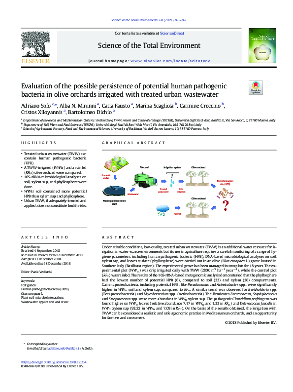 (PDF) Evaluation of the possible persistence of potential human ...