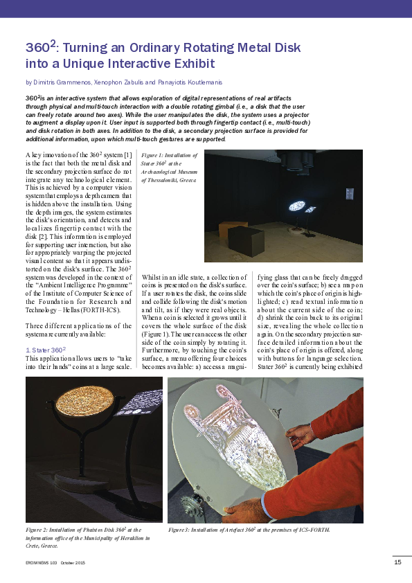 (PDF) Turning an Ordinary Rotating Metal Disk into a Unique Interactive ...
