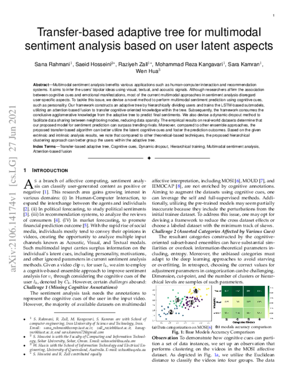 (PDF) Transfer-based adaptive tree for multimodal sentiment analysis ...