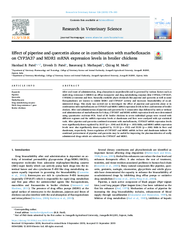 (PDF) Effect of piperine and quercetin alone or in combination with ...