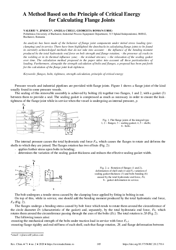 (PDF) A Method Based on the Principle of Critical Energy for ...