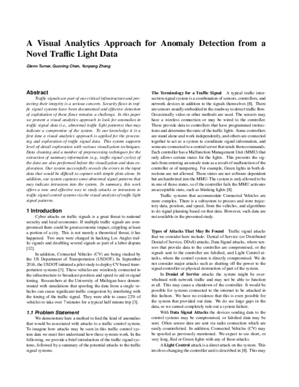 (PDF) A Visual Analytics Approach for Anomaly Detection from a Novel ...