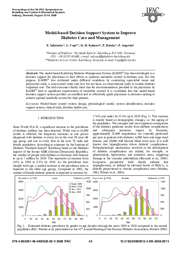 (PDF) Model-based Decision Support System to Improve Diabetes Care and ...