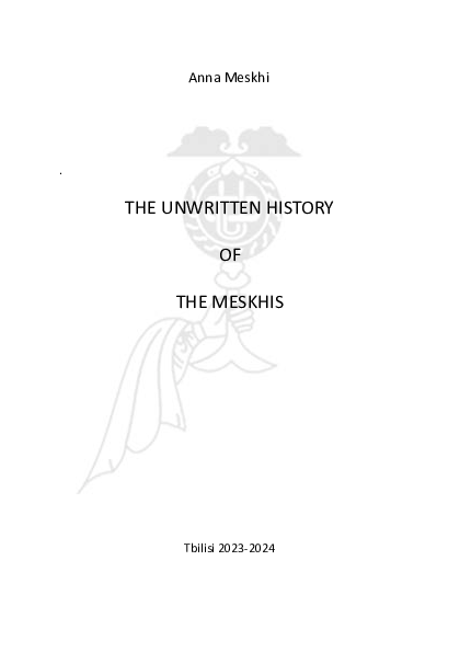 PDF) The Unwritten History of the Meskhis