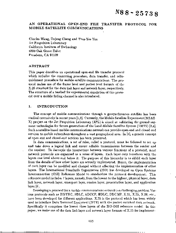 (PDF) An operational open-end file transfer protocol for mobile ...