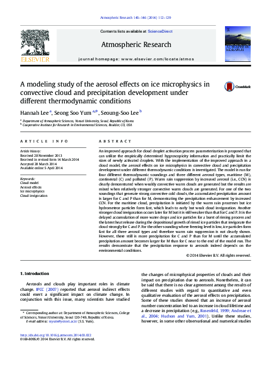 (PDF) A modeling study of the aerosol effects on ice microphysics in ...