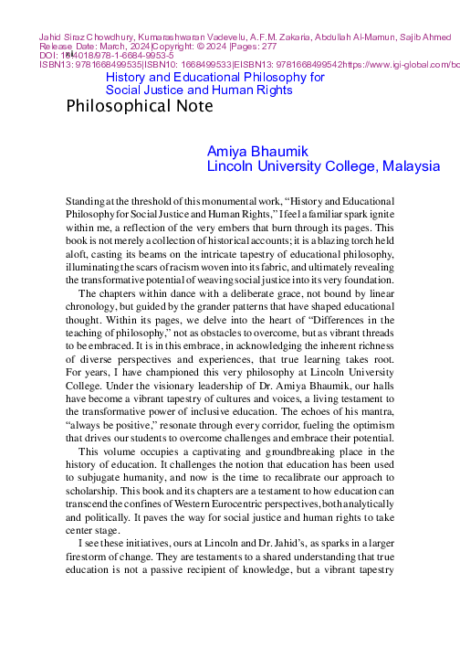 (PDF) Philosophical Note Prof Dr Amiya Bahumik