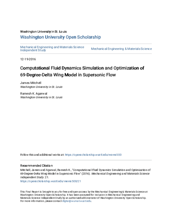 (PDF) Computational Fluid Dynamics Simulation and Optimization of 69 ...