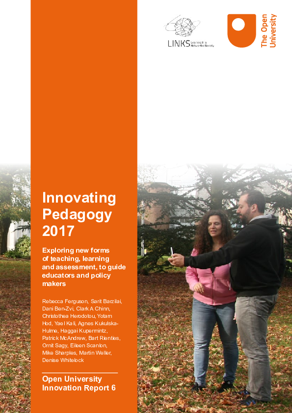 (PDF) Innovating Pedagogy 2017: Exploring new forms of teaching ...