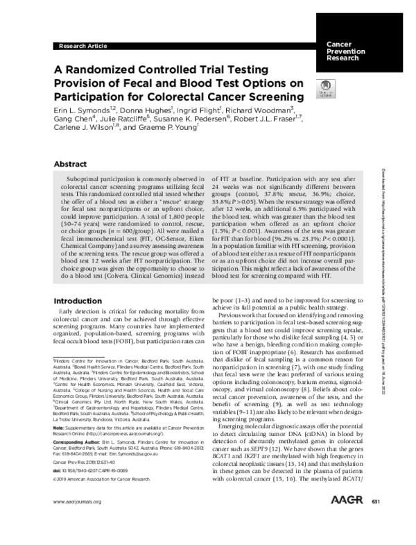 (PDF) A Randomized Controlled Trial Testing Provision of Fecal and ...