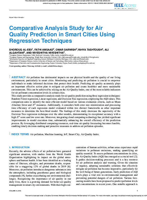 (PDF) Comparative Analysis Study for Air Quality Prediction in Smart ...