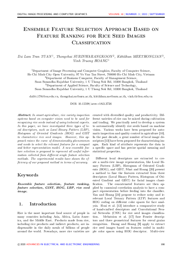 (PDF) Ensemble feature selection approach based on feature ranking for ...