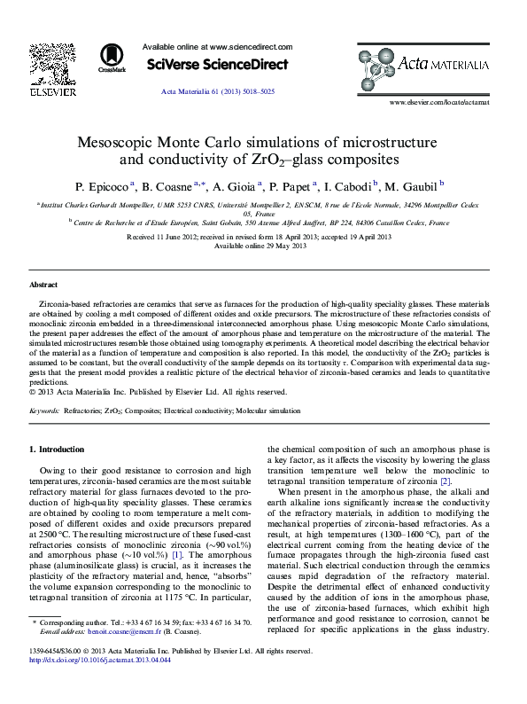 (PDF) Mesoscopic Monte Carlo simulations of microstructure and ...