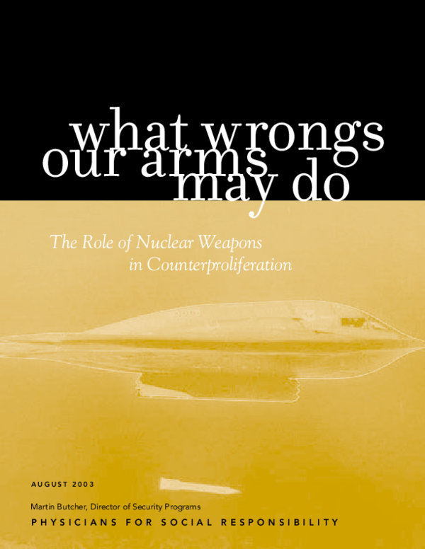 (PDF) What Wrongs Our Arms May Do: The Role of Nuclear Weapons in ...