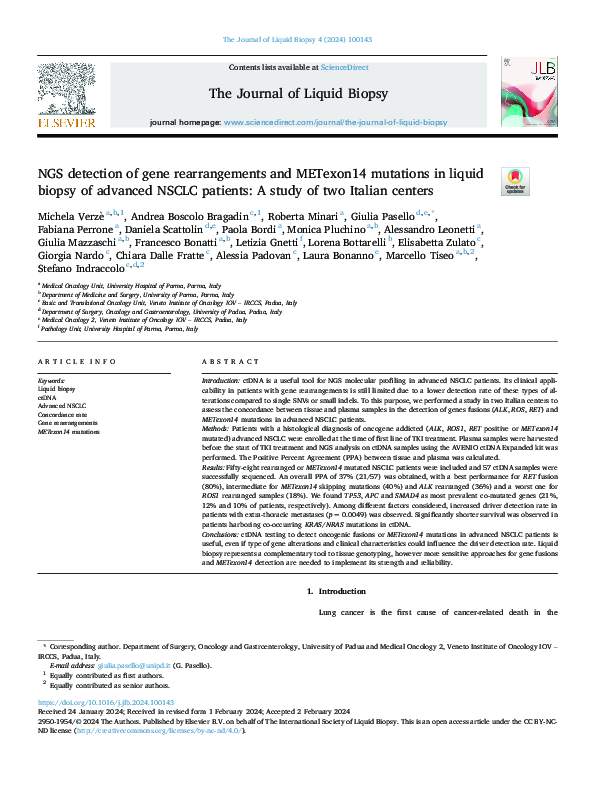(PDF) NGS detection of gene rearrangements and METexon14 mutations in ...