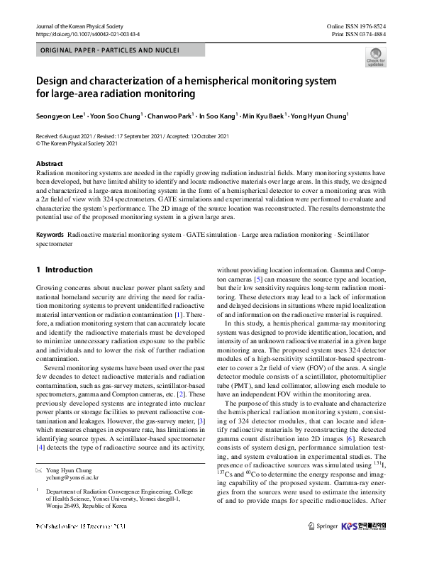 (PDF) Design and characterization of a hemispherical monitoring system ...